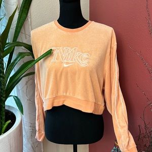 🧡Nike Teri Cloth Oversized Cropped Pullover Sweatshirt🧡
